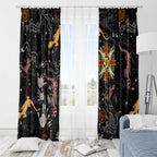 Lizard Aboriginal Australia Window Curtain