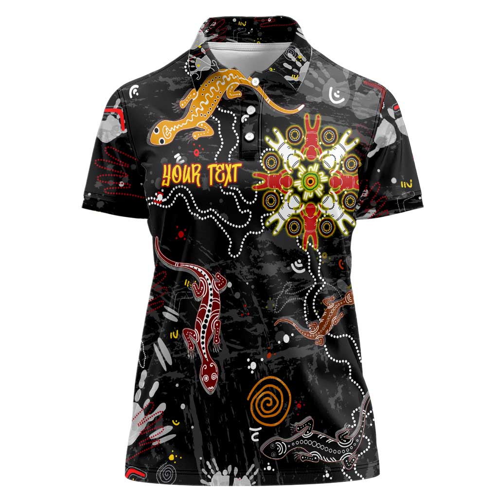 Lizard Aboriginal Australia Women Polo Shirt