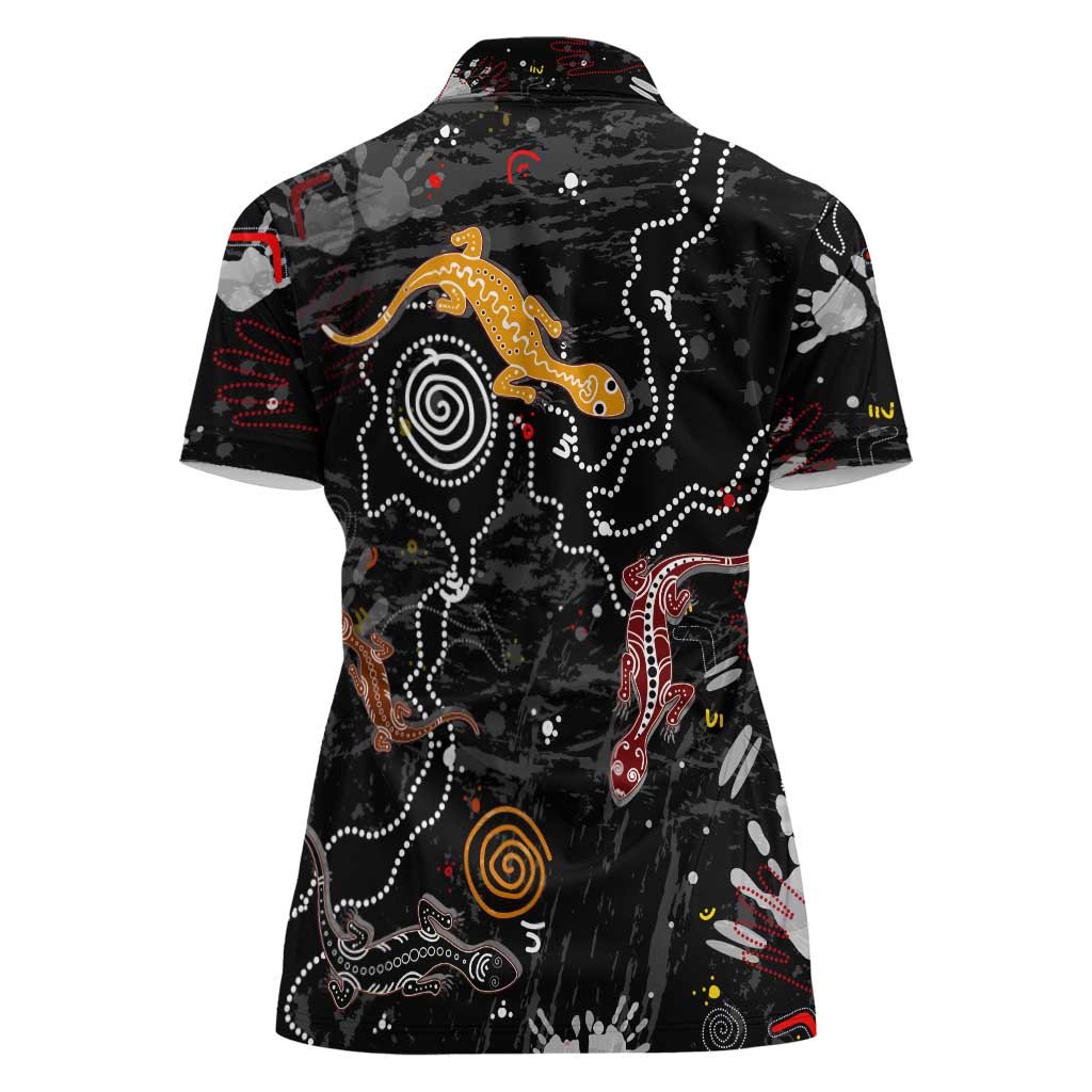 Lizard Aboriginal Australia Women Polo Shirt