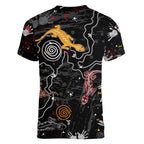 Lizard Aboriginal Australia Women V-Neck T-Shirt