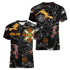 Lizard Aboriginal Australia Women V-Neck T-Shirt