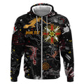 Lizard Aboriginal Australia Zip Hoodie