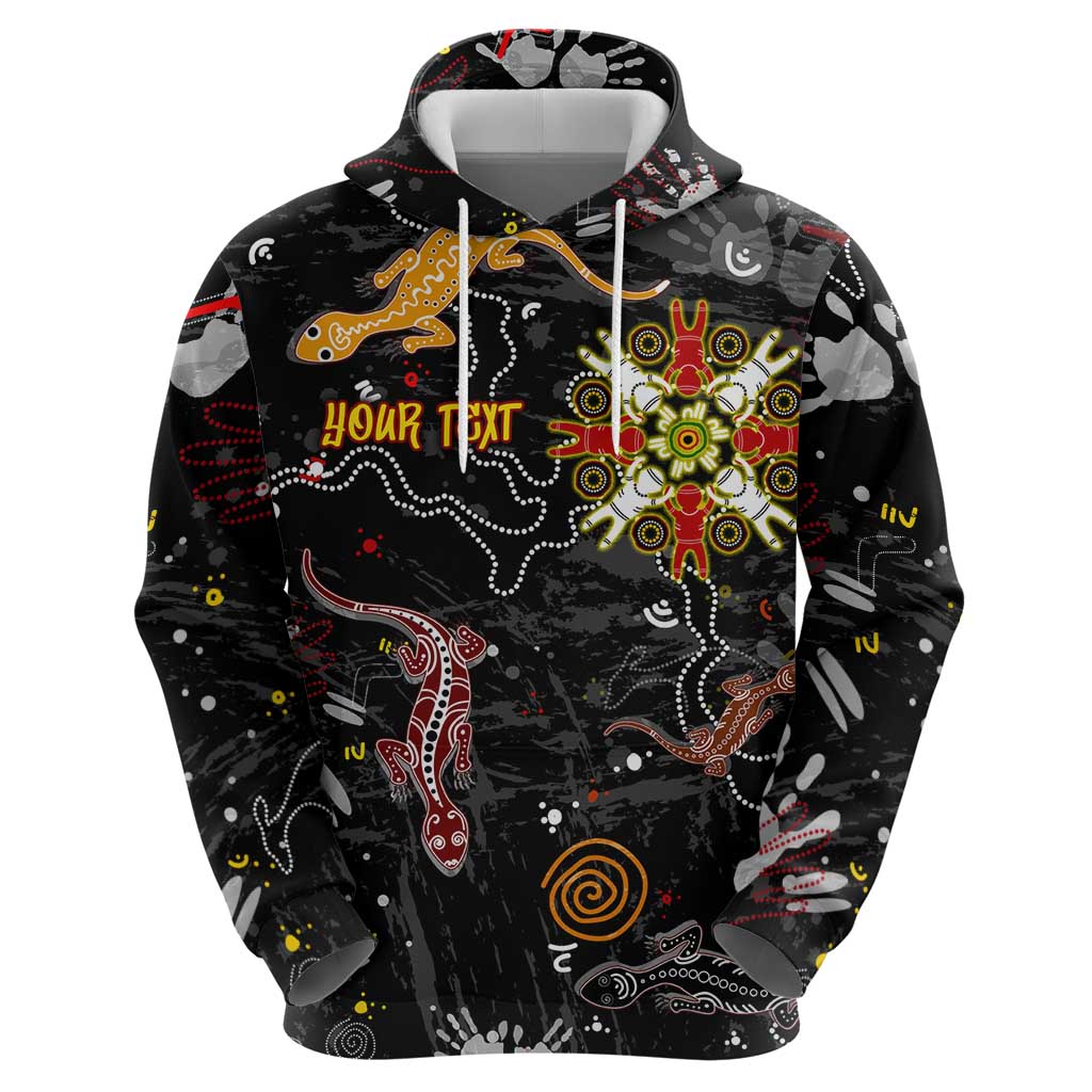 Lizard Aboriginal Australia Zip Hoodie
