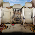 I Love Wombat Back Car Seat Cover Australian Aboriginal Art