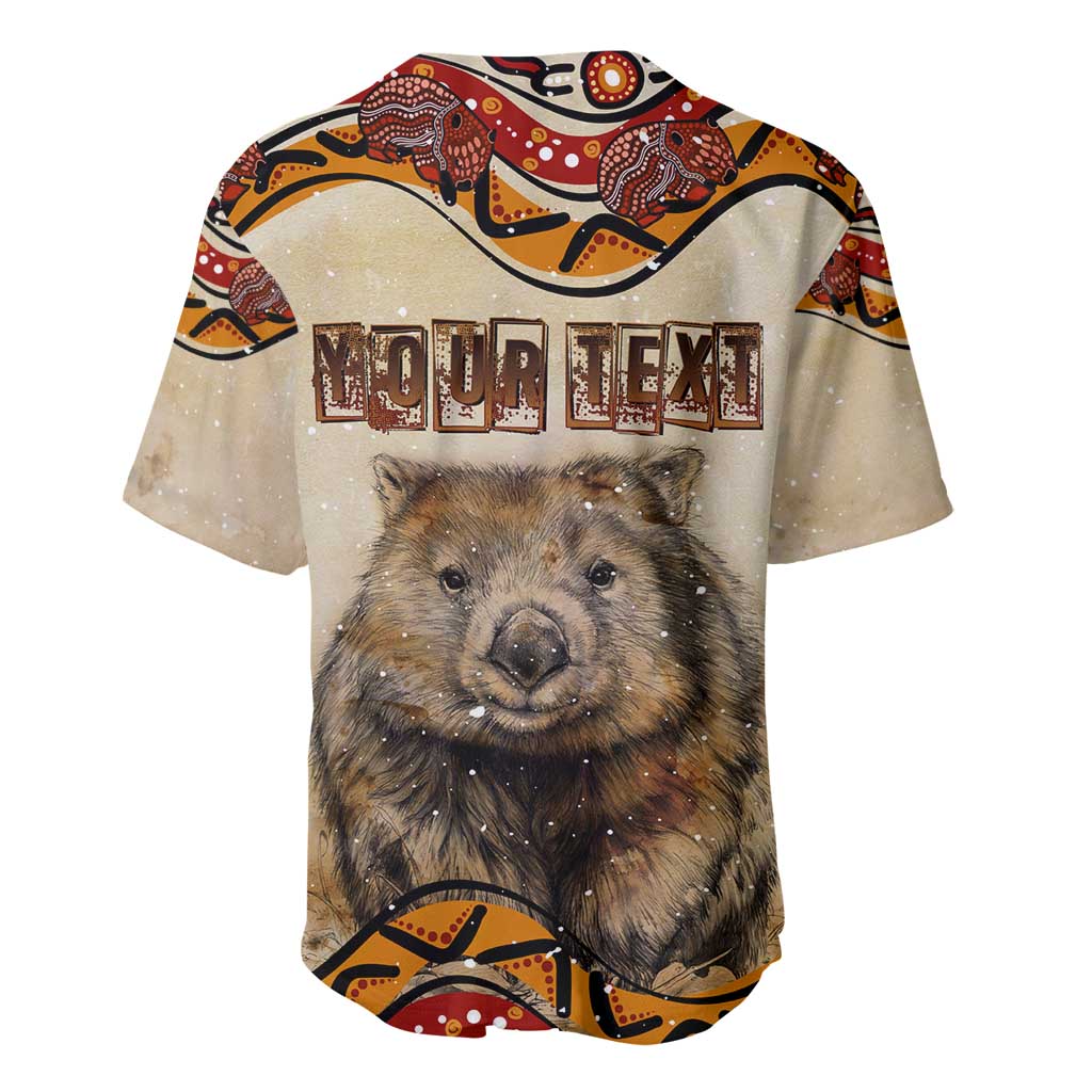 I Love Wombat Baseball Jersey Australian Aboriginal Art