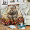 I Love Wombat Blanket Australian Aboriginal Art