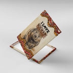 I Love Wombat Canvas Wall Art Australian Aboriginal Art