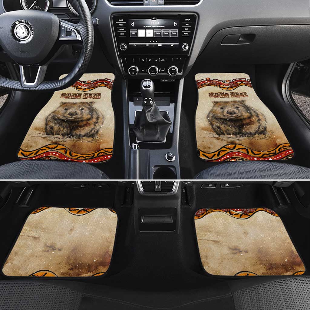 I Love Wombat Car Mats Australian Aboriginal Art