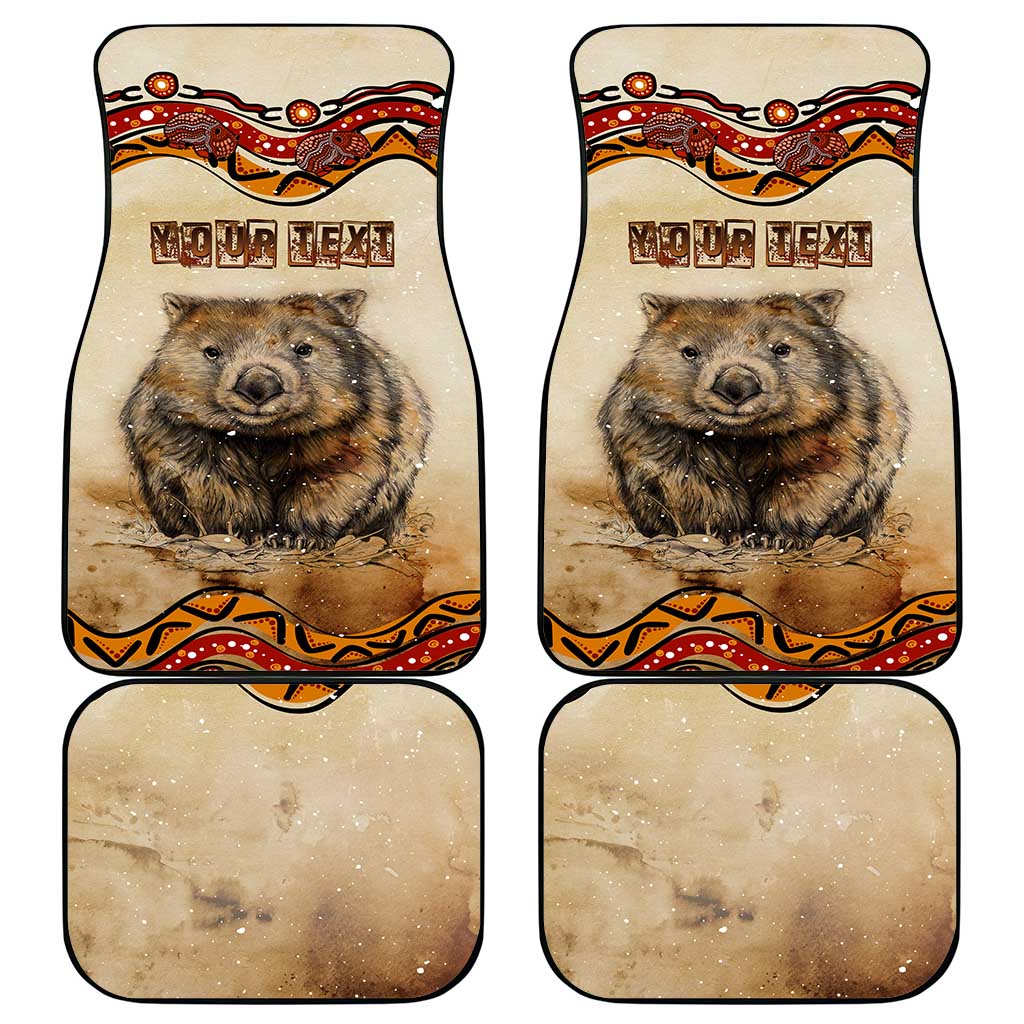 I Love Wombat Car Mats Australian Aboriginal Art