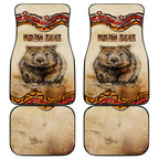 I Love Wombat Car Mats Australian Aboriginal Art