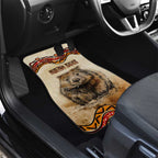 I Love Wombat Car Mats Australian Aboriginal Art