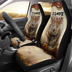 I Love Wombat Car Seat Cover Australian Aboriginal Art