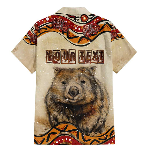 I Love Wombat Family Matching Mermaid Dress and Hawaiian Shirt Australian Aboriginal Art