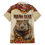 I Love Wombat Hawaiian Shirt Australian Aboriginal Art