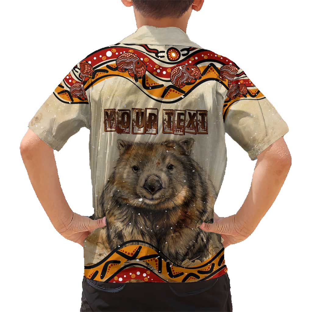 I Love Wombat Hawaiian Shirt Australian Aboriginal Art