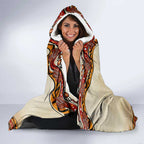 I Love Wombat Hooded Blanket Australian Aboriginal Art
