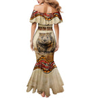 I Love Wombat Mermaid Dress Australian Aboriginal Art
