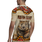 I Love Wombat Rugby Jersey Australian Aboriginal Art
