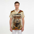 I Love Wombat Scrub Top Australian Aboriginal Art - Aussie Hoodie
