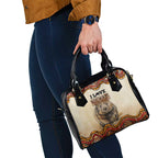 I Love Wombat Shoulder Handbag Australian Aboriginal Art