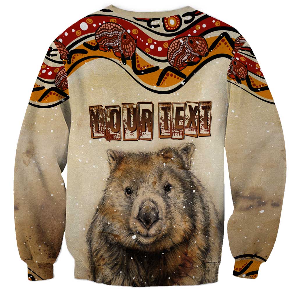 I Love Wombat Sweatshirt Australian Aboriginal Art