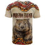 I Love Wombat T Shirt Australian Aboriginal Art