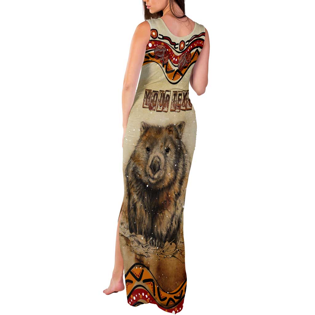 I Love Wombat Tank Maxi Dress Australian Aboriginal Art