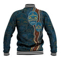Aboriginal Masks Art Baseball Jacket Australian Indigenous