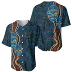 Aboriginal Masks Art Baseball Jersey Australian Indigenous