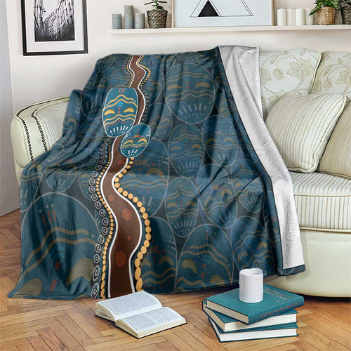 Aboriginal Masks Art Blanket Australian Indigenous