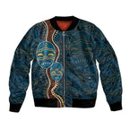Aboriginal Masks Art Bomber Jacket Australian Indigenous