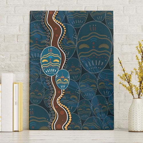 Aboriginal Masks Art Canvas Wall Art Australian Indigenous