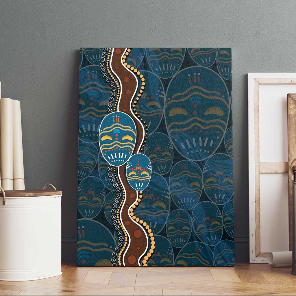 Aboriginal Masks Art Canvas Wall Art Australian Indigenous