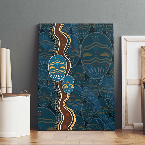 Aboriginal Masks Art Canvas Wall Art Australian Indigenous