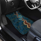 Aboriginal Masks Art Car Mats Australian Indigenous