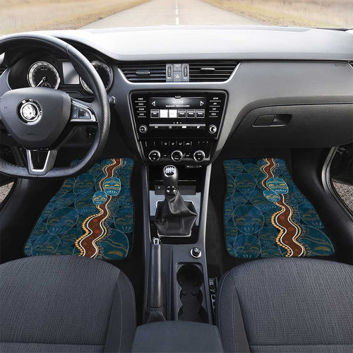 Aboriginal Masks Art Car Mats Australian Indigenous