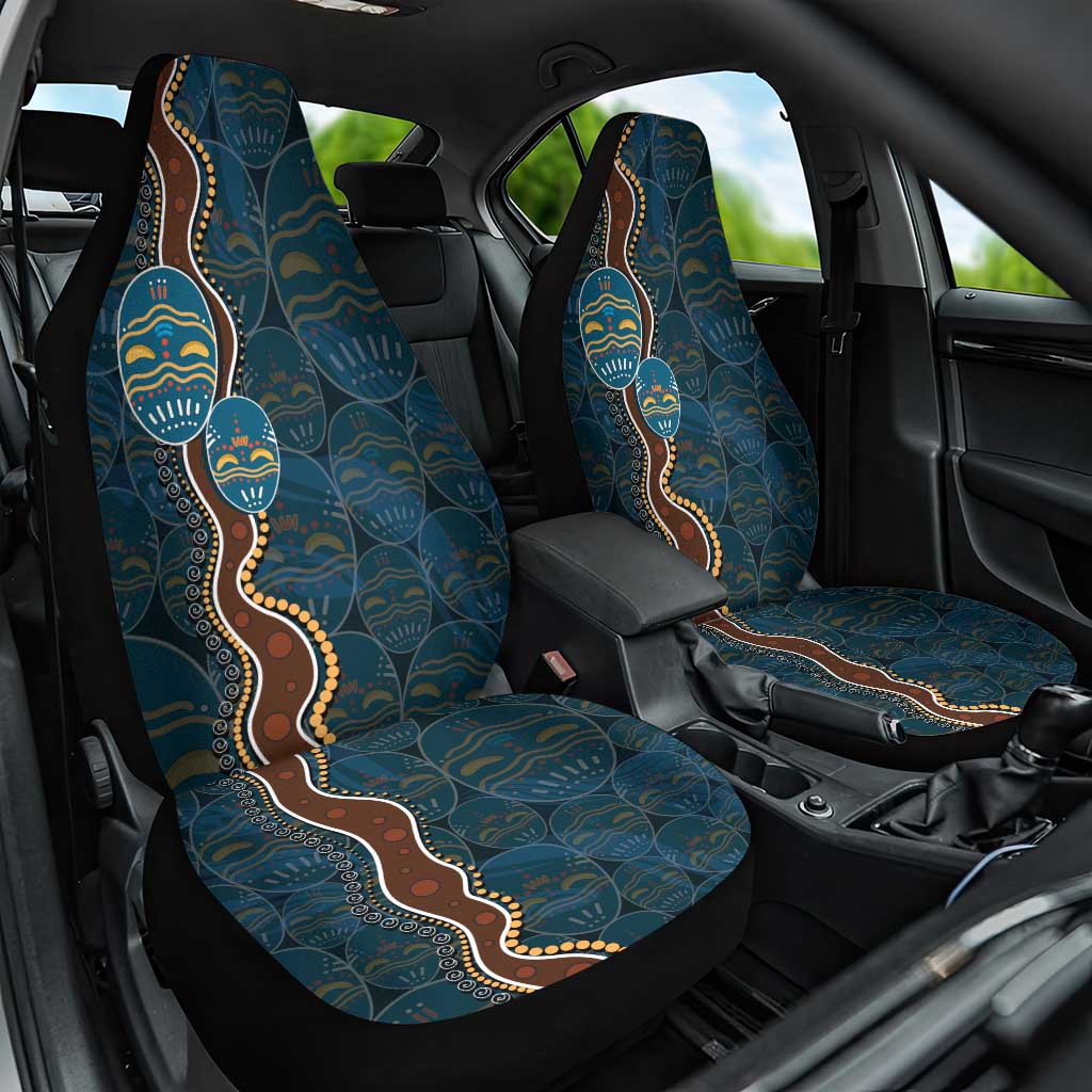 Aboriginal Masks Art Car Seat Cover Australian Indigenous