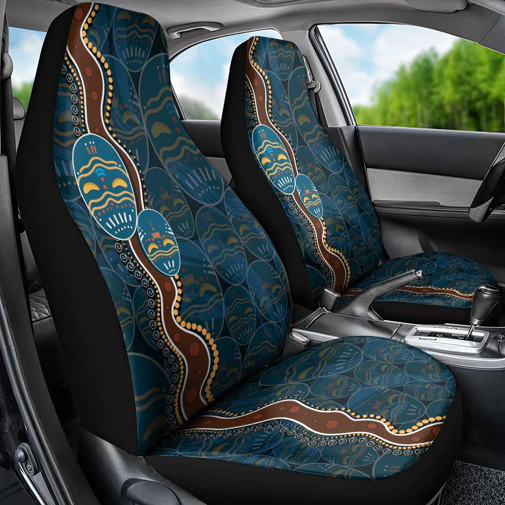 Aboriginal Masks Art Car Seat Cover Australian Indigenous
