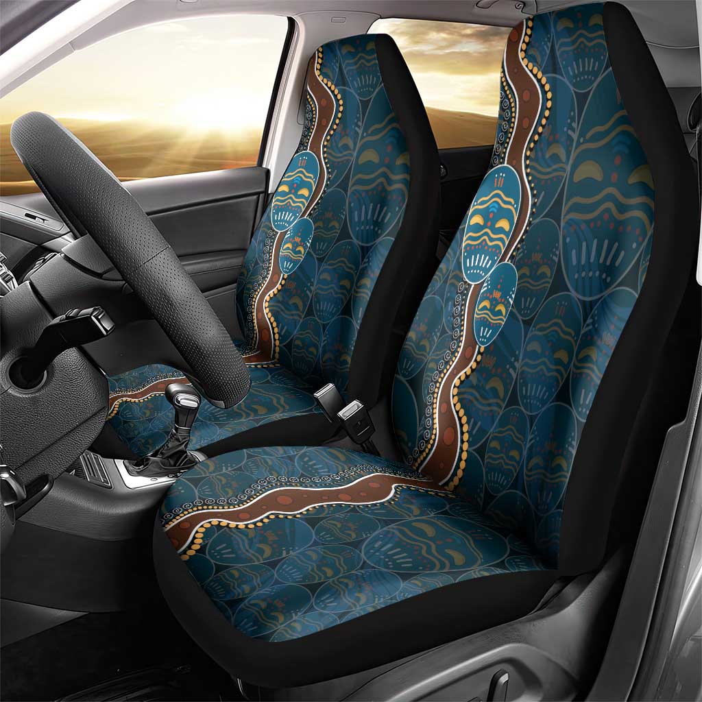 Aboriginal Masks Art Car Seat Cover Australian Indigenous
