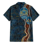 Aboriginal Masks Art Family Matching Mermaid Dress and Hawaiian Shirt Australian Indigenous