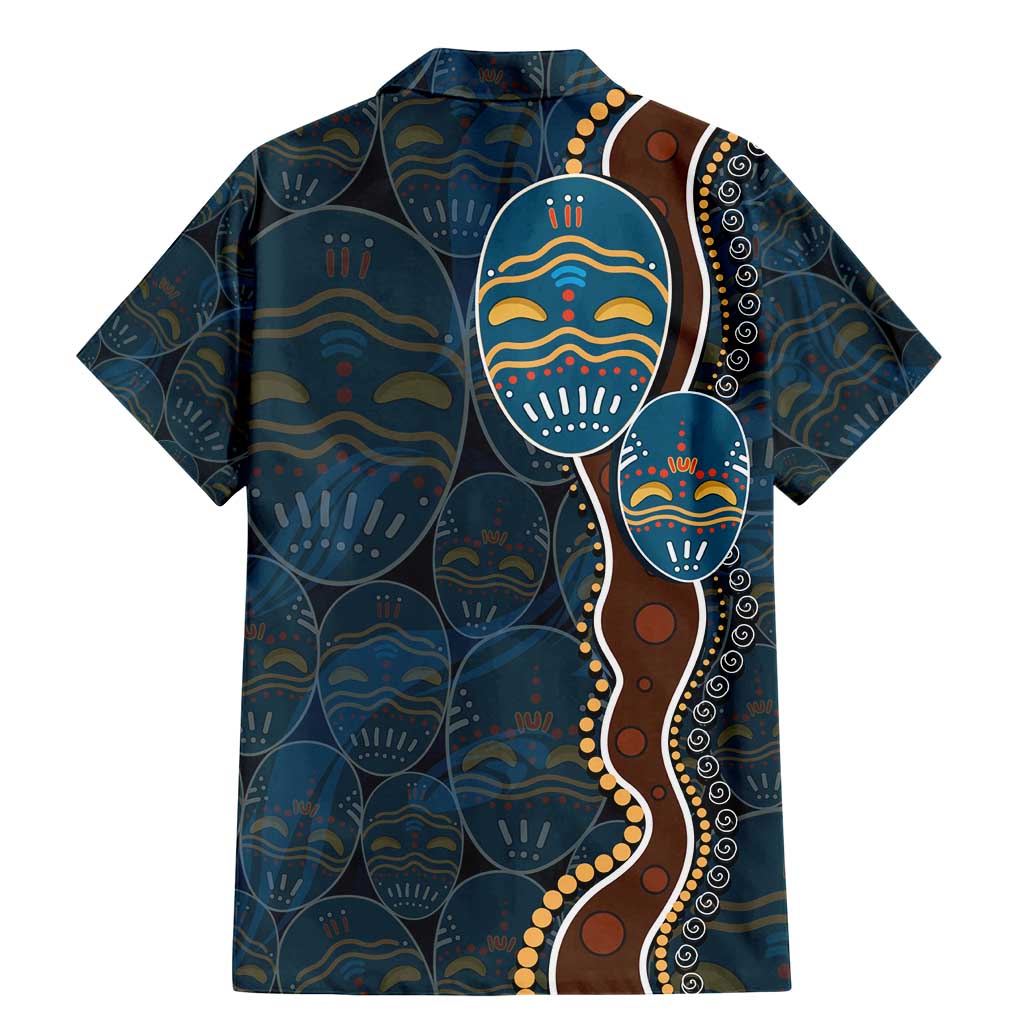 Aboriginal Masks Art Family Matching Mermaid Dress and Hawaiian Shirt Australian Indigenous