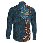 Aboriginal Masks Art Family Matching Mermaid Dress and Hawaiian Shirt Australian Indigenous