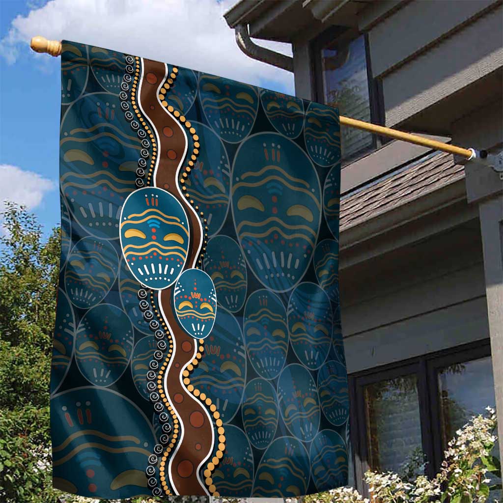 Aboriginal Masks Art Garden Flag Australian Indigenous