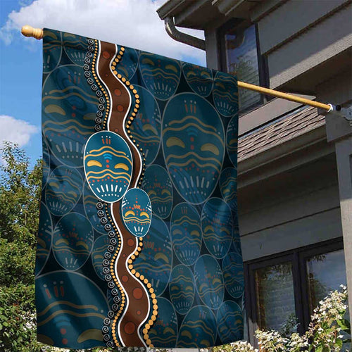 Aboriginal Masks Art Garden Flag Australian Indigenous