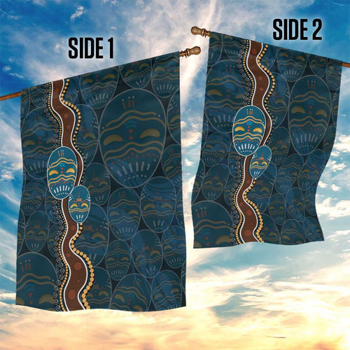 Aboriginal Masks Art Garden Flag Australian Indigenous