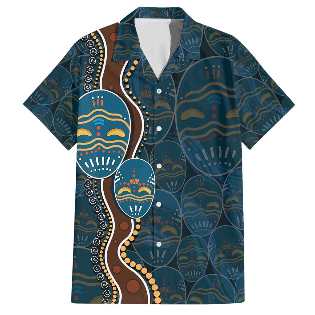 Aboriginal Masks Art Hawaiian Shirt Australian Indigenous
