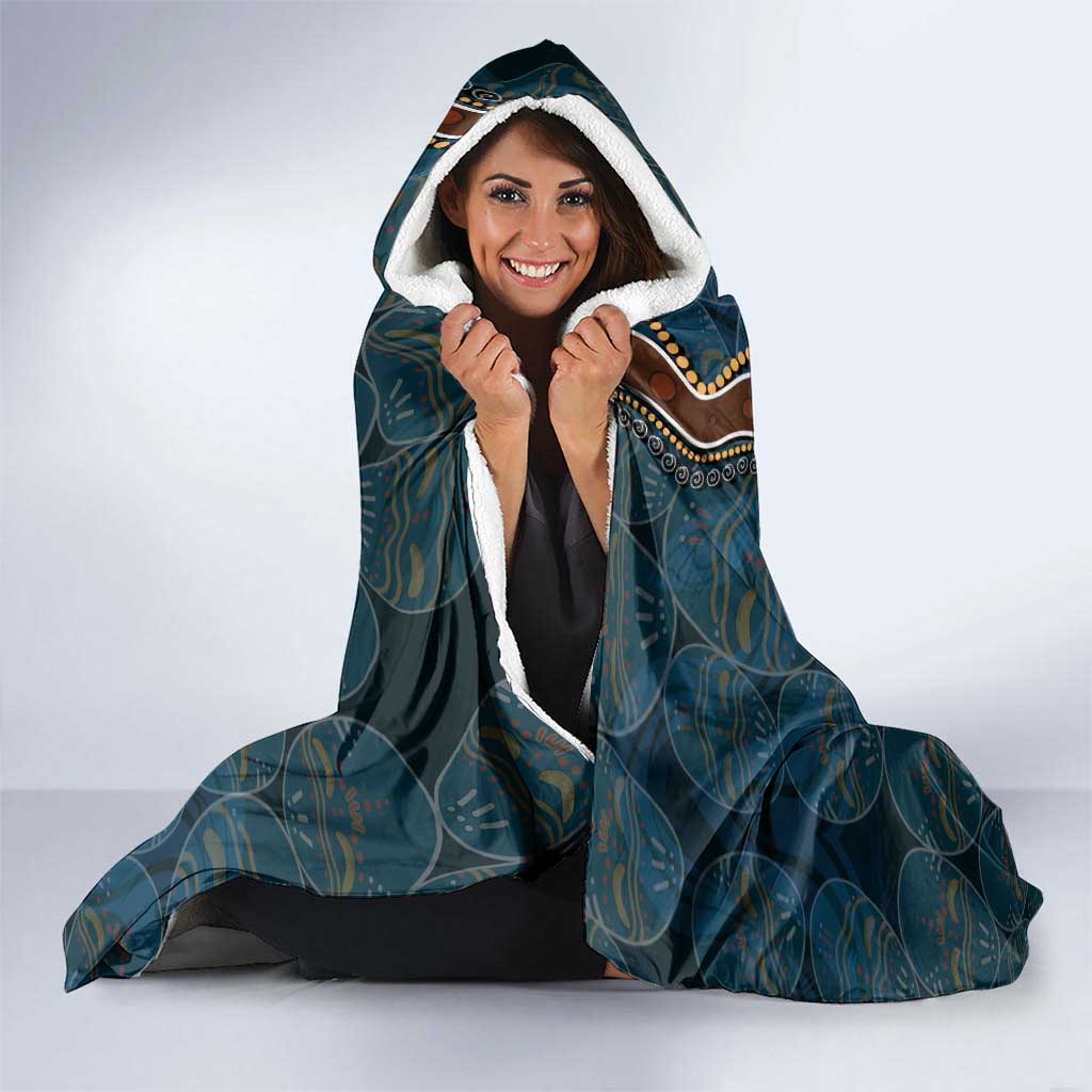 Aboriginal Masks Art Hooded Blanket Australian Indigenous