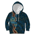 Aboriginal Masks Art Kid Hoodie Australian Indigenous