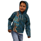 Aboriginal Masks Art Kid Hoodie Australian Indigenous