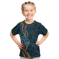 Aboriginal Masks Art Kid T Shirt Australian Indigenous